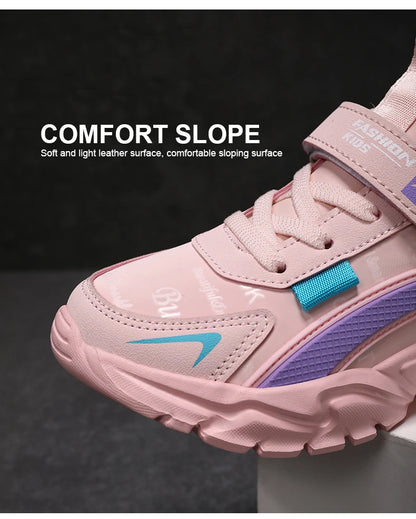 Kids Girls Running Shoes – Breathable, Non-Slip Sneakers for School, Sports & Outdoor Activities