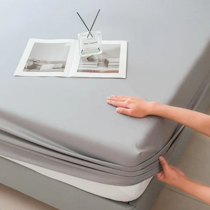 Waterproof Fitted Bed Sheet | 360° Elastic Band Mattress Protector | Single, Double, Queen & King