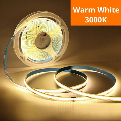 LED COB Light Strip with Touch Dimmer – USB Flexible Indoor Lighting for Room & Decor