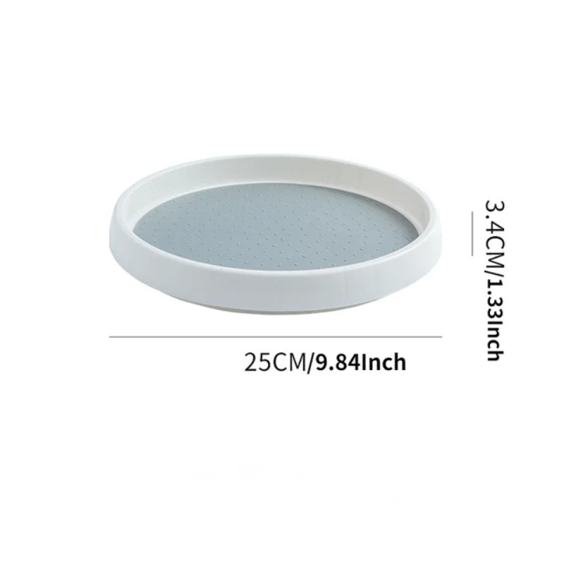 360° Turntable Lazy Susan Spice Organizer – Rotating Kitchen Rack