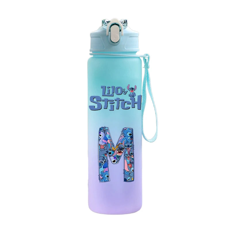 750ML Cartoon Lilo & Stitch Water Bottle – Large Capacity Portable Sport Bottle for Kids