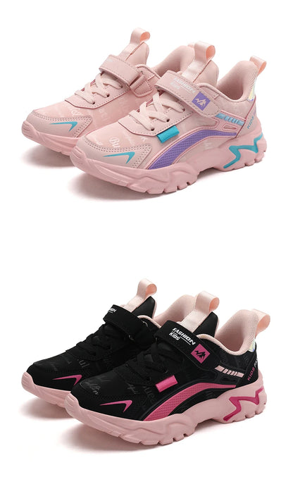 Kids Girls Running Shoes – Breathable, Non-Slip Sneakers for School, Sports & Outdoor Activities