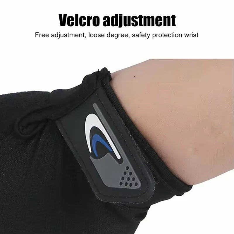 Summer Breathable Fishing Gloves – 2 Finger Cut Touchscreen Anti-Slip Sun-Proof Gloves for Men & Women