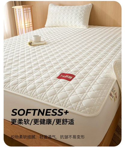 Class A Waterproof Antibacterial Mattress Cover | Mite-Resistant Padded Bed Sheet | Four-Season Universal Bed Cover