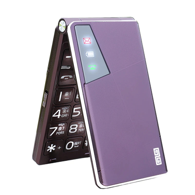 Flip Mobile Phone – Unlocked Clamshell Cellphone with MP3, Wireless FM, Torch & 4050mAh Long Battery