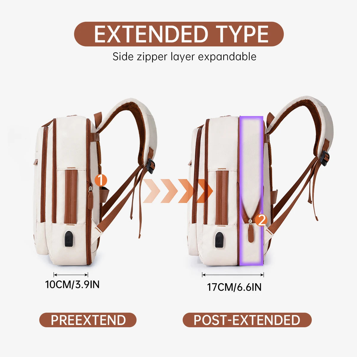 High-Quality USB Rechargeable Laptop Backpack – Waterproof Large Capacity Bag for Men, Women & Students