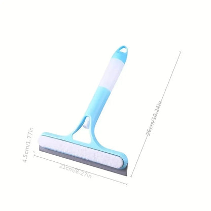 3-in-1 Multi-Function Glass Cleaning Tool with Water Spray | Household Window & Mirror Scraper