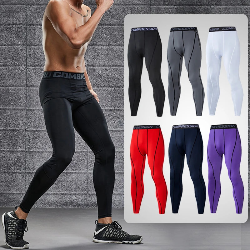 Men’s Compression Pants – Quick Dry Running Tights & Gym Leggings