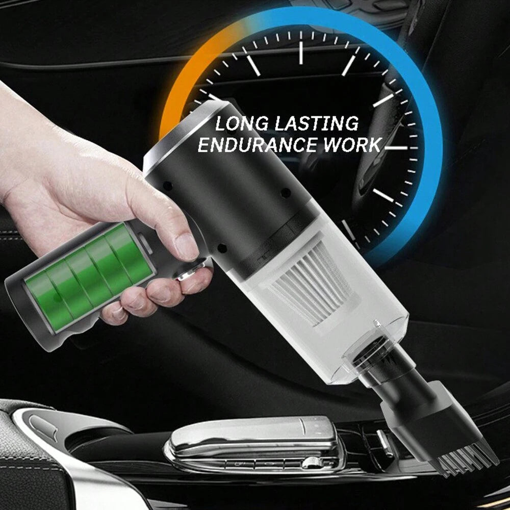 3-in-1 Vacuum Cleaner – USB Rechargeable Suction & Blowing Mini Vacuum for Car & Home