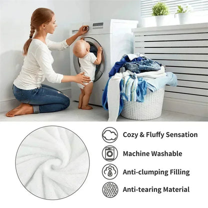 Super Thick Winter Warm Blanket – Artificial Lamb Cashmere Weighted Quilt Comforter for Bed