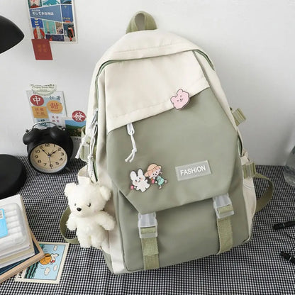 Nylon Book Bag – Multifunctional Waterproof Large Capacity Backpack for Boys & Girls