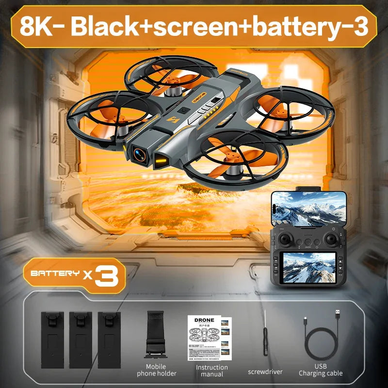 Xiaomi A21 Pro Mini Drone – 4K/8K HD Camera Quadcopter with Screen, Brushless Motor & Obstacle Avoidance