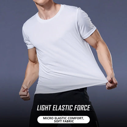 Men's Quick Dry Short Sleeve Gym T-Shirt | Moisture-Wicking Training Top
