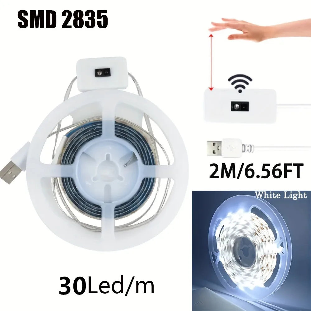 LED Strip Light with Motion Sensor – USB Powered Dimmable Lighting