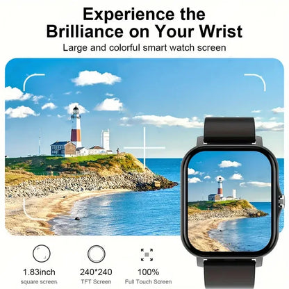 New Bluetooth Smart Watch 2024 – Talking Smartwatch with Blood Pressure & Oxygen Monitor for Men & Women