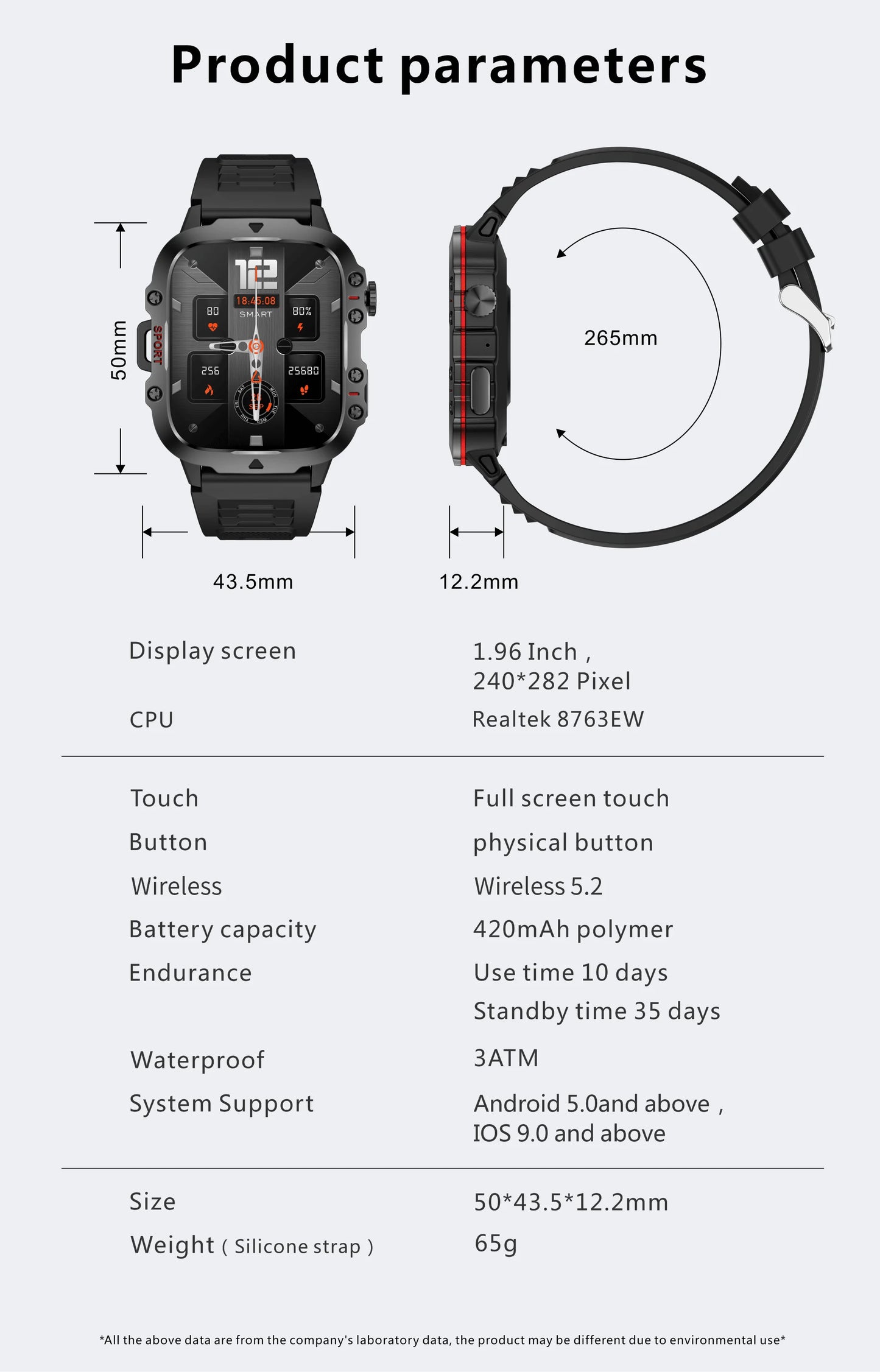 LIGE Outdoor Smart Watch Men – 2.01" Screen, Waterproof, Bluetooth Call & AI Voice for Android & iOS