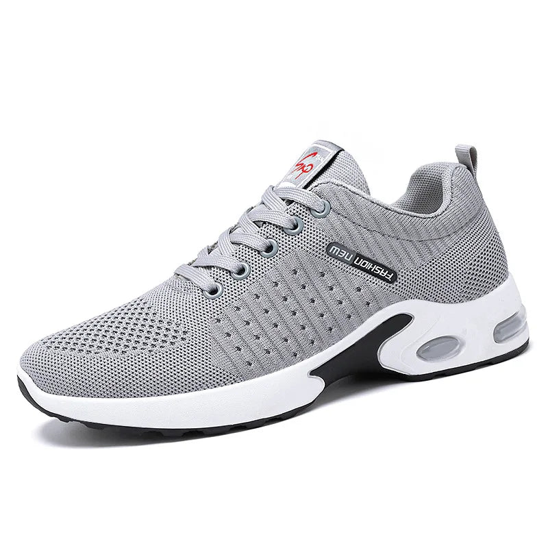 Men’s 2025 Trend Breathable Lace-Up Running Shoes – Lightweight Casual Sports Shoes