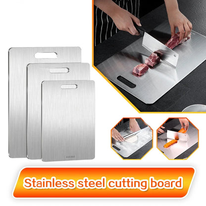 316 Stainless Steel Chopping Board – Double-Sided Cutting & Kneading Board