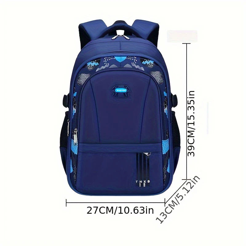 Children’s School Backpack – Lightweight Large Capacity Shoulder Bag for Boys (Grades 1–6, Ages 6–12)