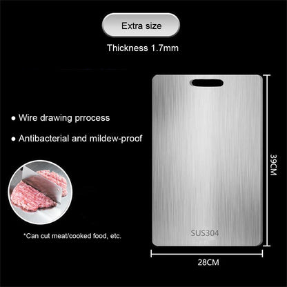316 Stainless Steel Chopping Board – Double-Sided Cutting & Kneading Board