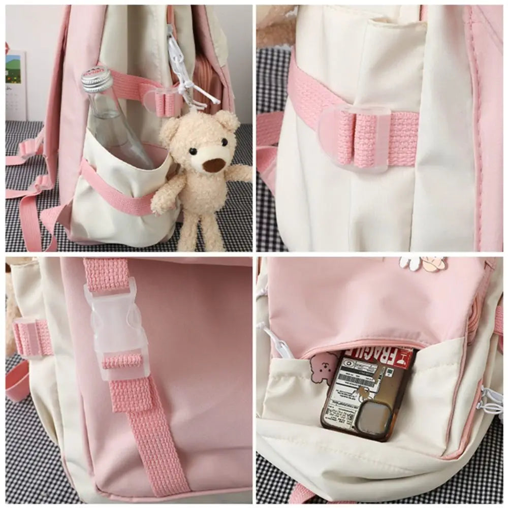 Nylon Book Bag – Multifunctional Waterproof Large Capacity Backpack for Boys & Girls