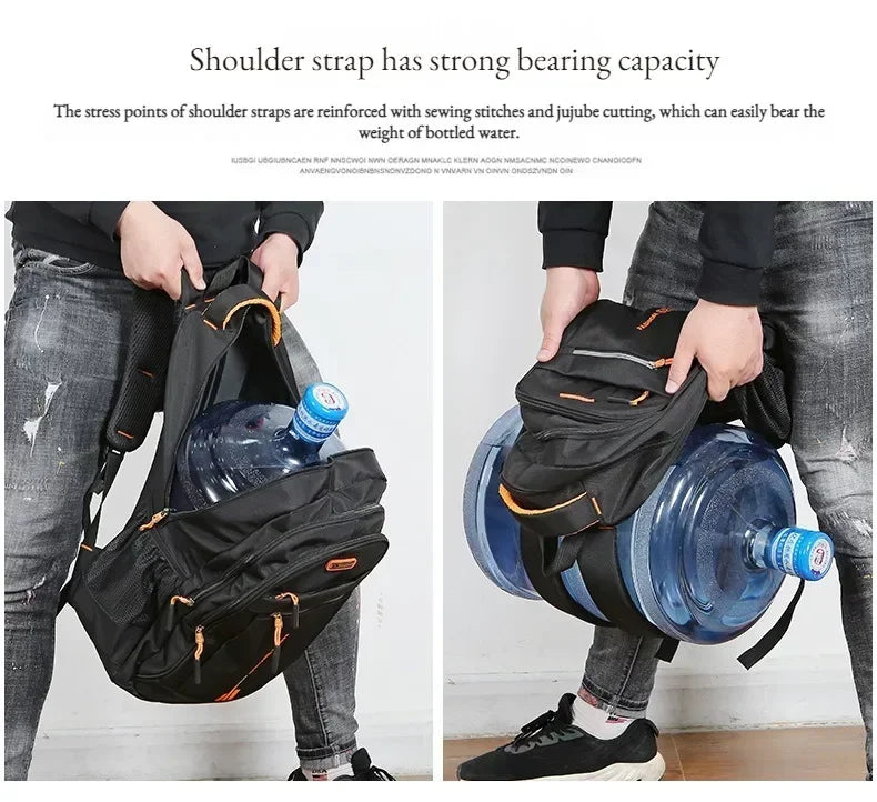 Men’s Oxford Business Backpack – Waterproof Laptop Bag, Leisure Travel & High School Student Bag