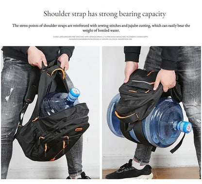 Men’s Oxford Business Backpack – Waterproof Laptop Bag, Leisure Travel & High School Student Bag