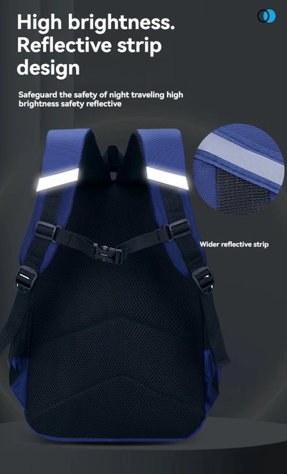 Children’s School Backpack – Lightweight Large Capacity Shoulder Bag for Boys (Grades 1–6, Ages 6–12)