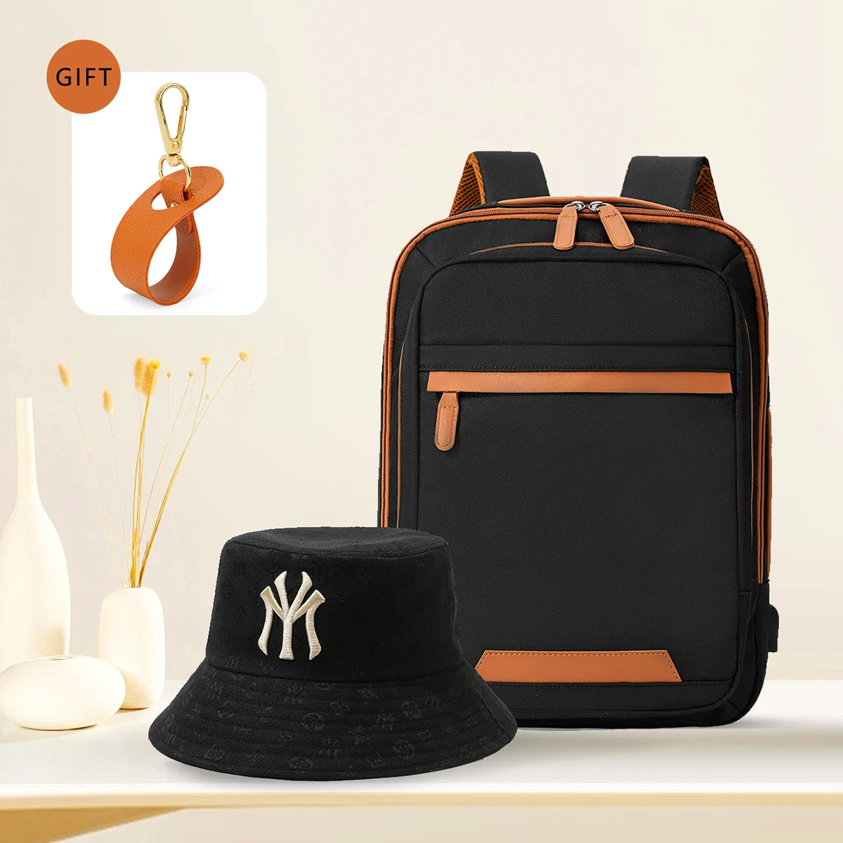 High-Quality USB Rechargeable Laptop Backpack – Waterproof Large Capacity Bag for Men, Women & Students
