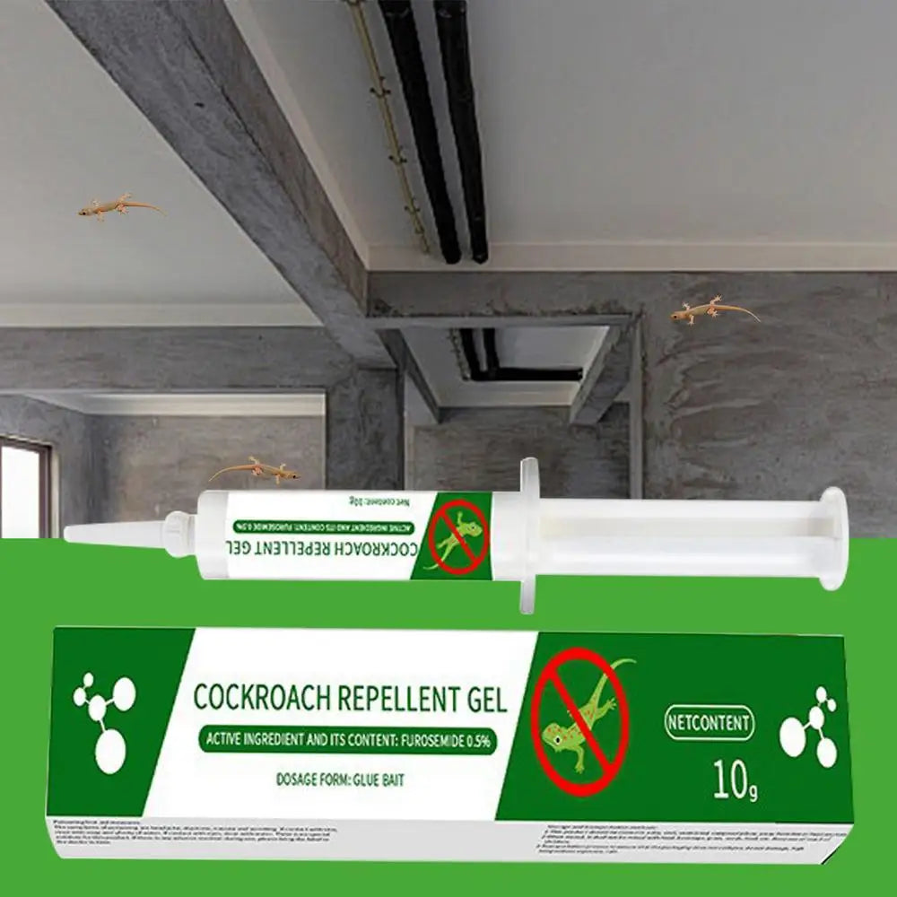 Gecko Repeller Outdoor Reptile Prevention Gel | Natural Lizard Repellent Fast-Acting Gecko Bait for Home, Lawn & Porch
