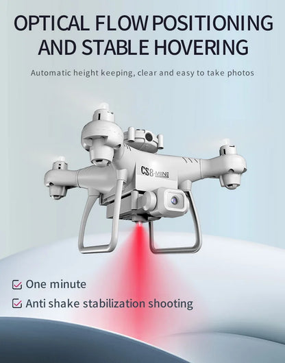 CS8 Mini Drone 4K HD Dual Camera – Professional Quadcopter with Obstacle Avoidance & 360° RC ESC Control