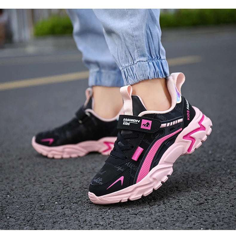 Kids Girls Running Shoes – Breathable, Non-Slip Sneakers for School, Sports & Outdoor Activities