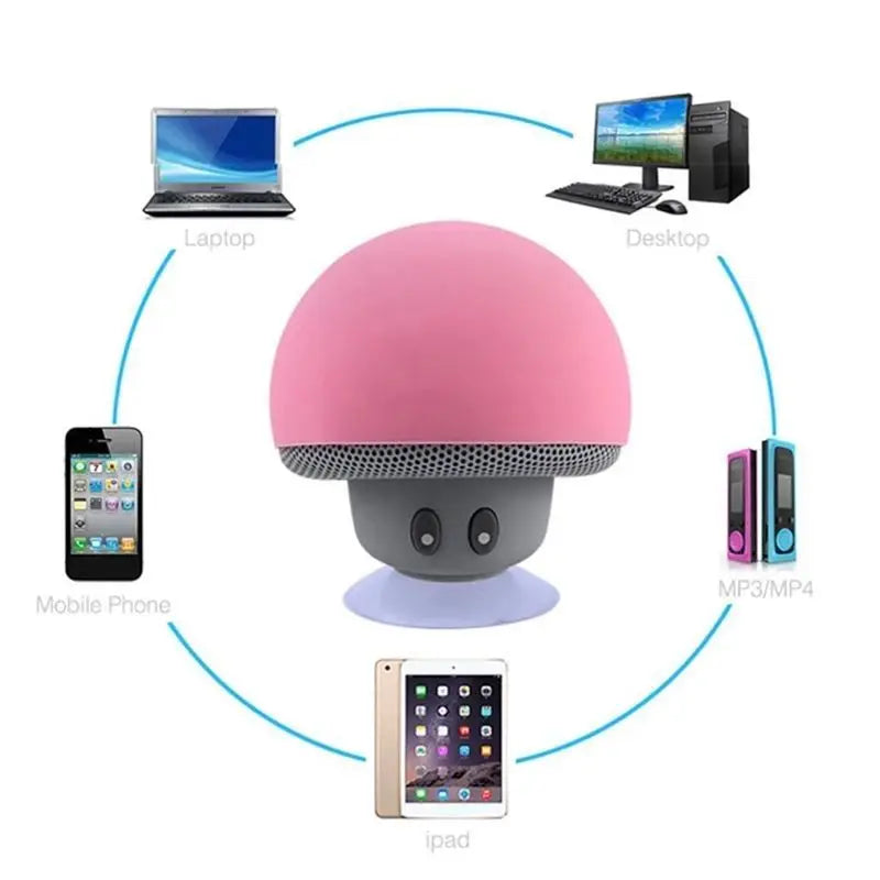 High-Quality Wireless Bluetooth Speaker – Portable Subwoofer with Suction Cup for Outdoor Use