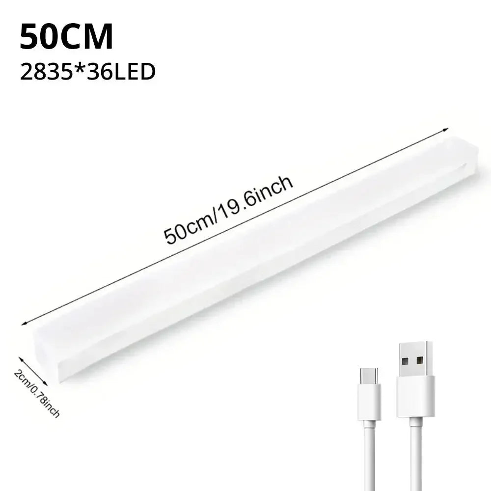 Wireless LED Motion Sensor Night Light – USB Rechargeable Magnetic Lamp for Wardrobe, Closet, Kitchen & Aisle