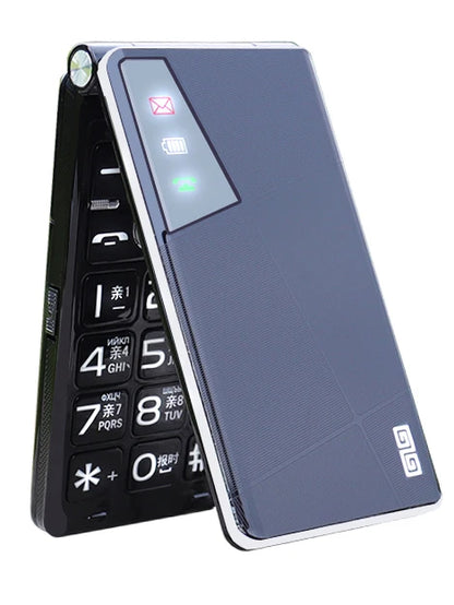 Flip Mobile Phone – Unlocked Clamshell Cellphone with MP3, Wireless FM, Torch & 4050mAh Long Battery