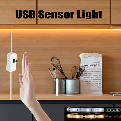 LED Strip Light with Motion Sensor – USB Powered Dimmable Lighting