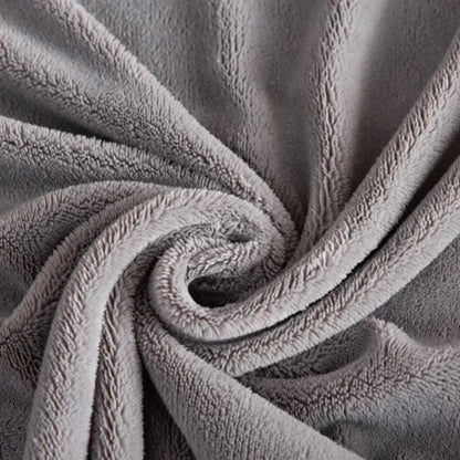 Winter Warm Solid Flannel Fitted Sheet | Elastic Band Mattress Protector | King Size 180x200cm | Milk Velvet Bed Sheet