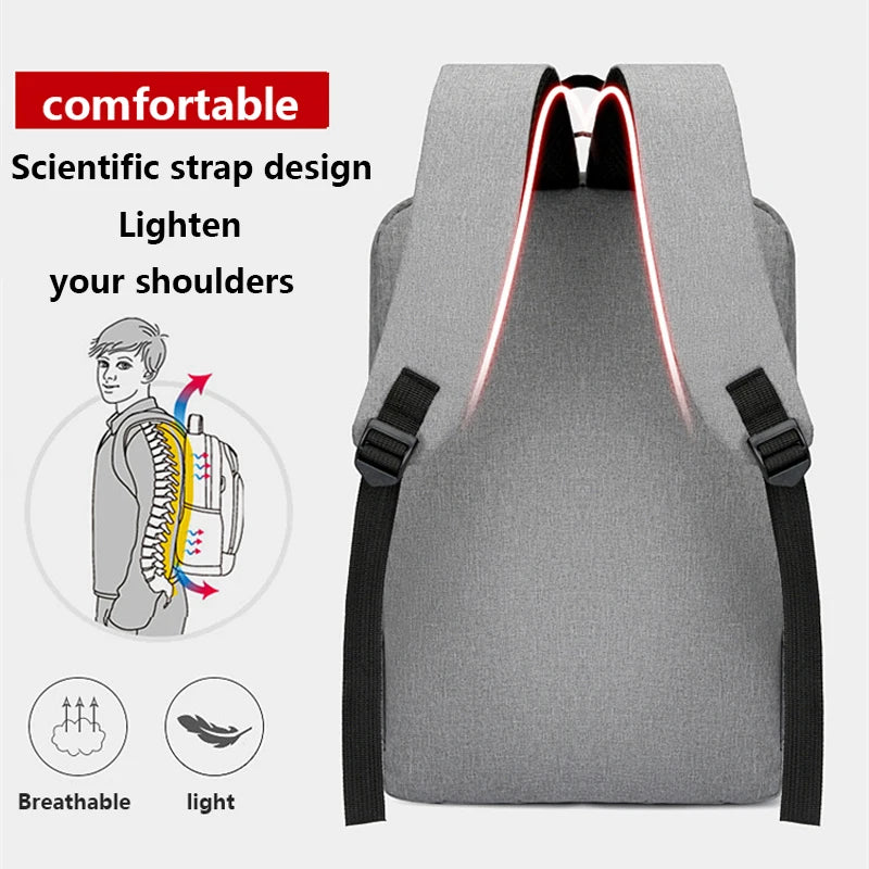 Waterproof Business Backpack for Men – USB Charging 15.6” Laptop Bag, Large Capacity School & Travel Backpack