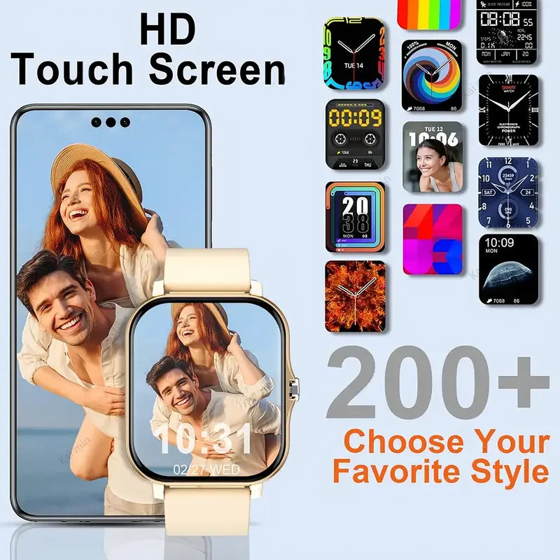 New Bluetooth Smart Watch 2024 – Talking Smartwatch with Blood Pressure & Oxygen Monitor for Men & Women