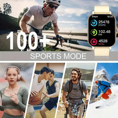 New Bluetooth Smart Watch 2024 – Talking Smartwatch with Blood Pressure & Oxygen Monitor for Men & Women