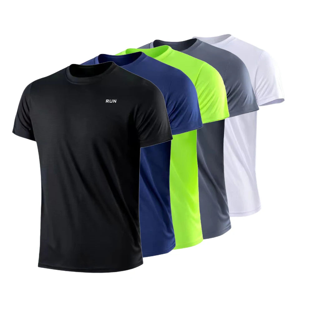 Men's Quick Dry Short Sleeve Gym T-Shirt | Moisture-Wicking Training Top