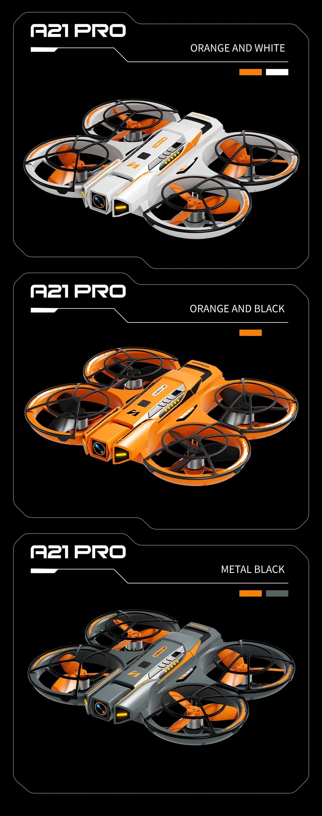 Xiaomi A21 Pro Mini Drone – 4K/8K HD Camera Quadcopter with Screen, Brushless Motor & Obstacle Avoidance