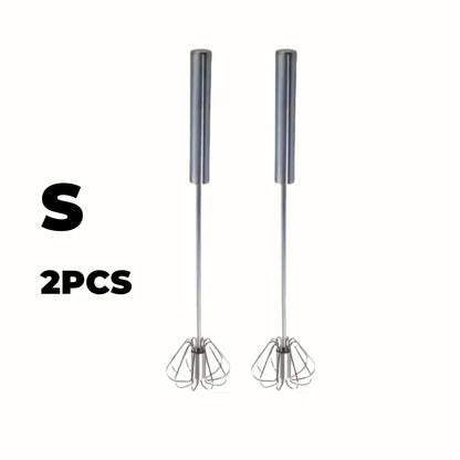 Stainless Steel Egg Beater – Semi-Automatic Hand Mixer for Baking & Cooking