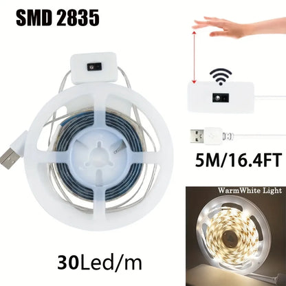 LED Strip Light with Motion Sensor – USB Powered Dimmable Lighting