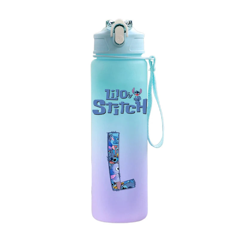 750ML Cartoon Lilo & Stitch Water Bottle – Large Capacity Portable Sport Bottle for Kids