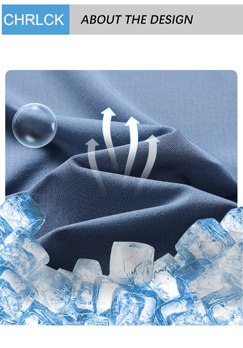 CHRLCK Men’s Quick-Dry Running T-Shirt – Breathable Outdoor Sports Short Sleeve Tee for Summer