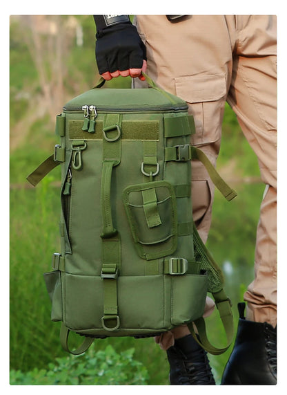 Tactical Fishing Backpack – Multifunctional Tackle Bag with Rod Holders & Outdoor Storage for Camping, Hiking & Fishing