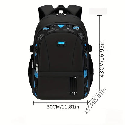 Children’s School Backpack – Lightweight Large Capacity Shoulder Bag for Boys (Grades 1–6, Ages 6–12)