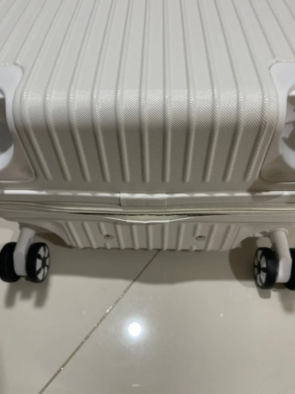 100% Aluminum Magnesium Alloy Travel Luggage – Trolley Carry-On & Checked Luggage 20", 22", 24", 26", 28" with Cup Holder