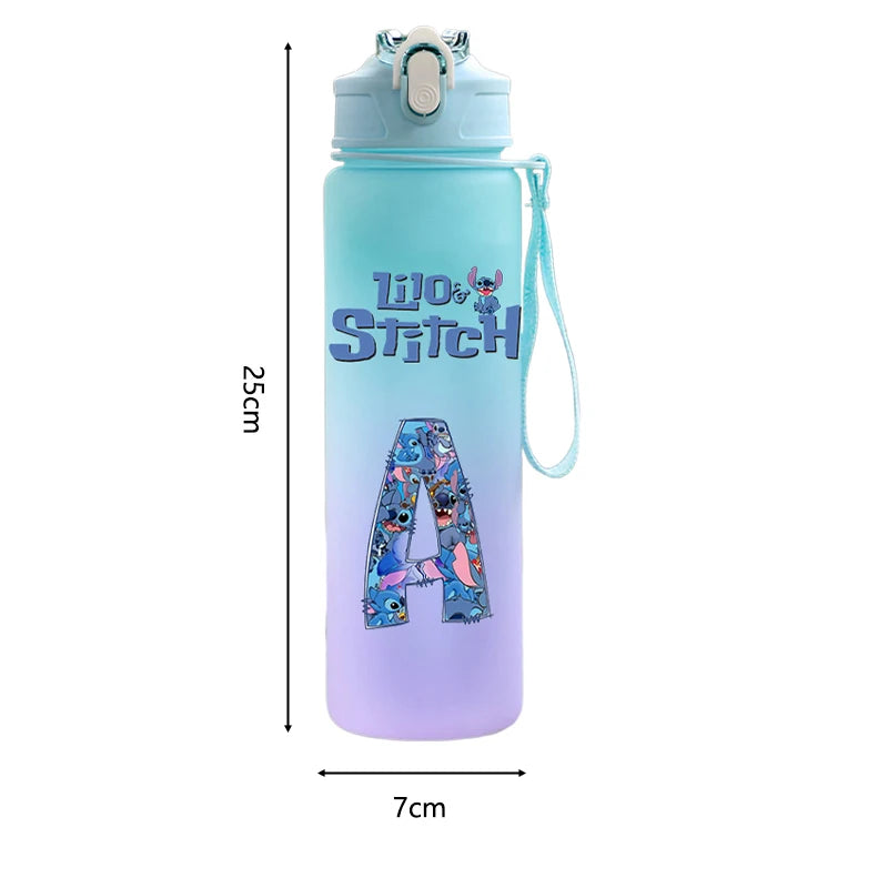 750ML Cartoon Lilo & Stitch Water Bottle – Large Capacity Portable Sport Bottle for Kids
